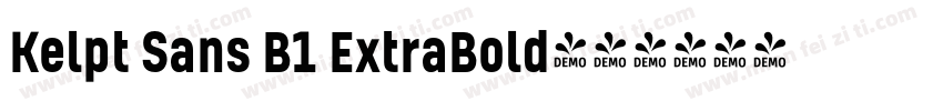 Kelpt Sans B1 ExtraBold字体转换